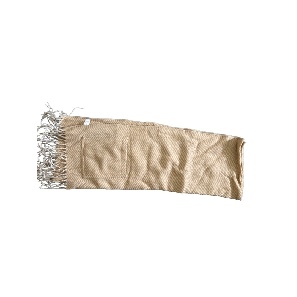 Tan Fringed Scarf